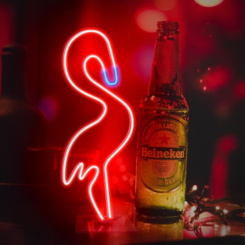 The Flamingo lamps - neonpartys.co.uk