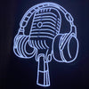 Headset personalized neon wall art