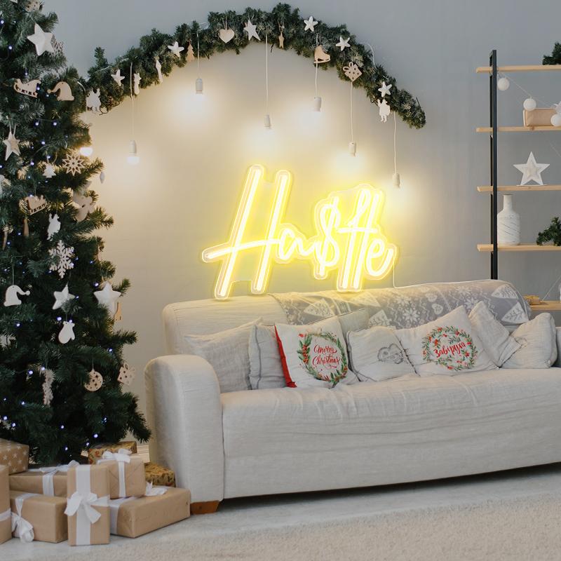 Hustle Neon Sign - neonpartys.co.uk