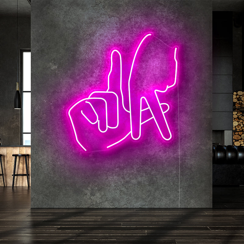 Personality finger neon - neonpartys.co.uk