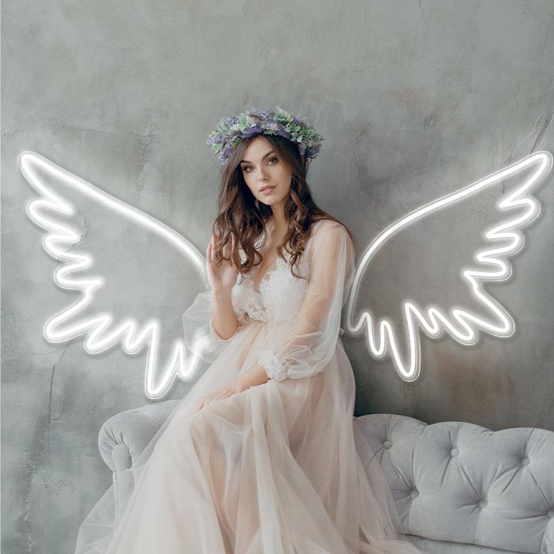 Angelic Wings neon signs - neonpartys.co.uk