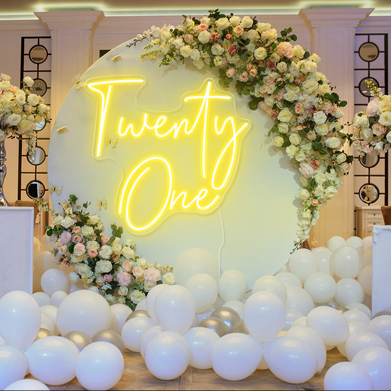 Twenty one Neon lights - neonpartys.co.uk