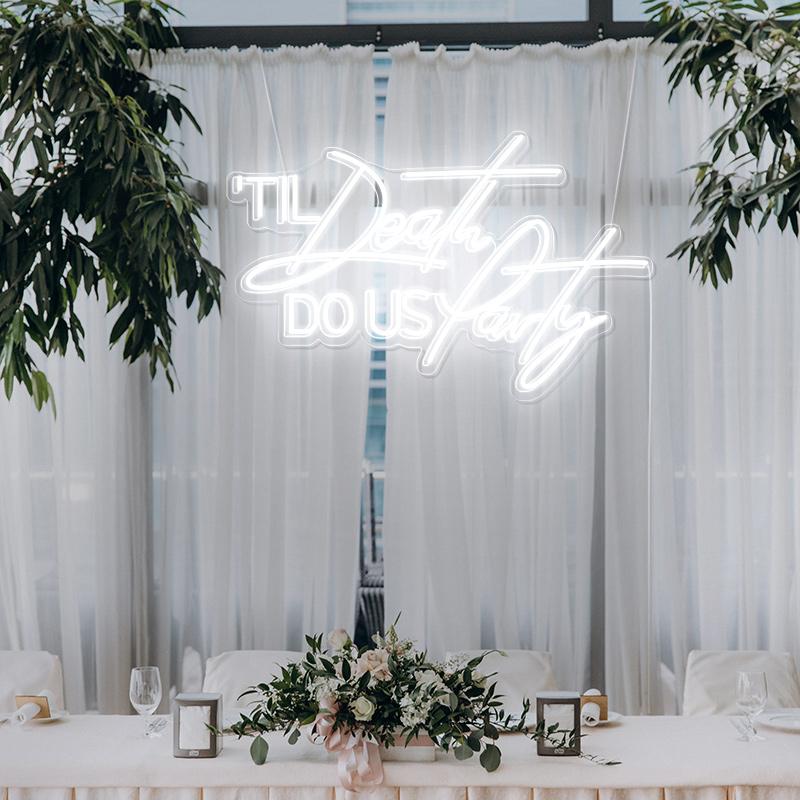 Til Death Do US Party LED Neon Light