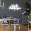 Yes to Champagne neon sign - neonpartys.co.uk