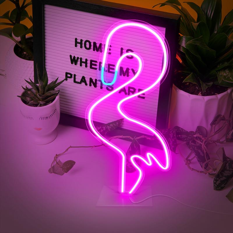 The Flamingo lamps - neonpartys.co.uk