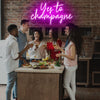 Yes to Champagne neon sign - neonpartys.co.uk
