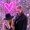 A Little Love Neon Heart Light - neonpartys.co.uk