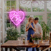 Heart (You + Me) wedding signs - neonpartys.co.uk