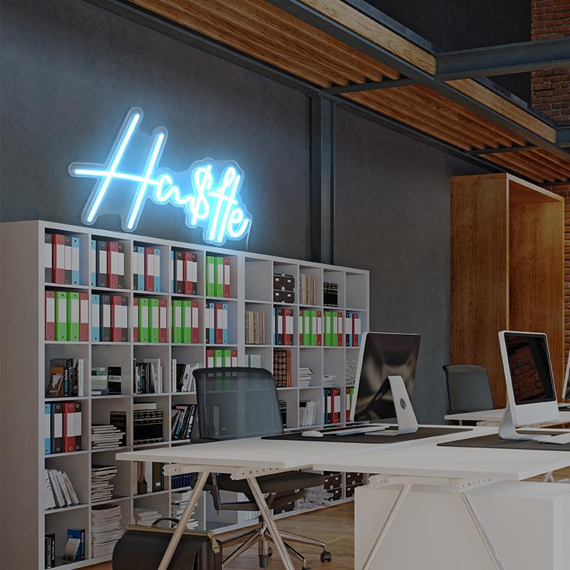 Hustle Neon Sign - neonpartys.co.uk