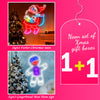 Santa Claus neon&Cute Gingerbread Man Christmas gift box