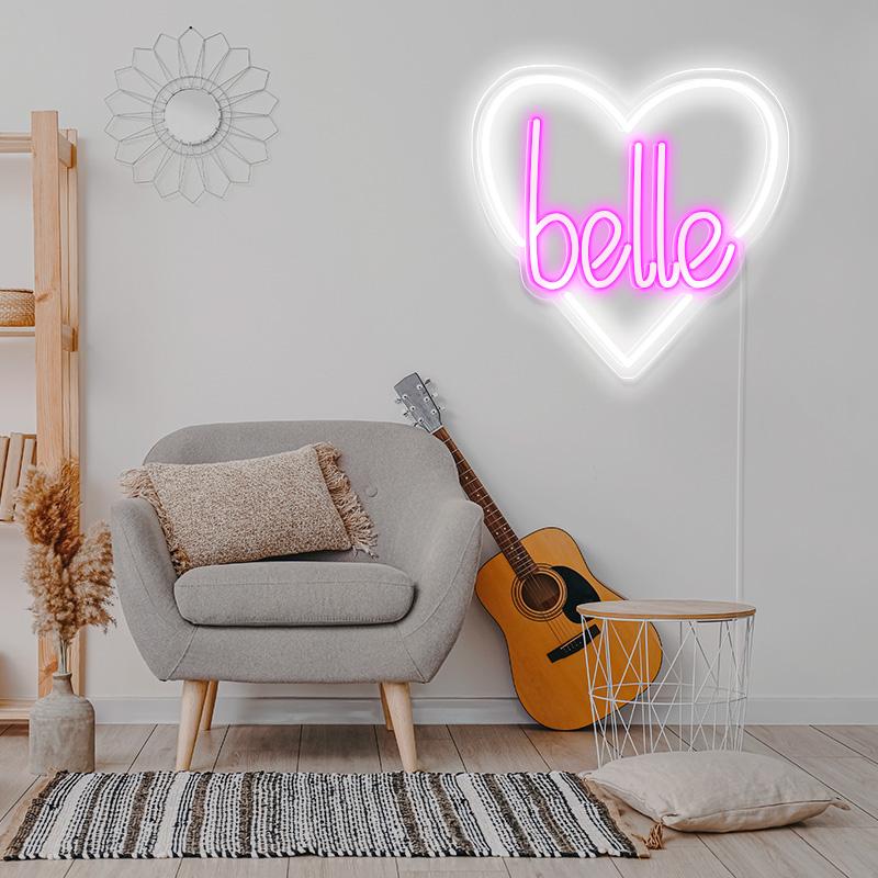 Belle neon wall art - neonpartys.co.uk