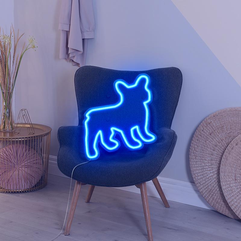 French Bulldog LED lamps - neonpartys.co.uk