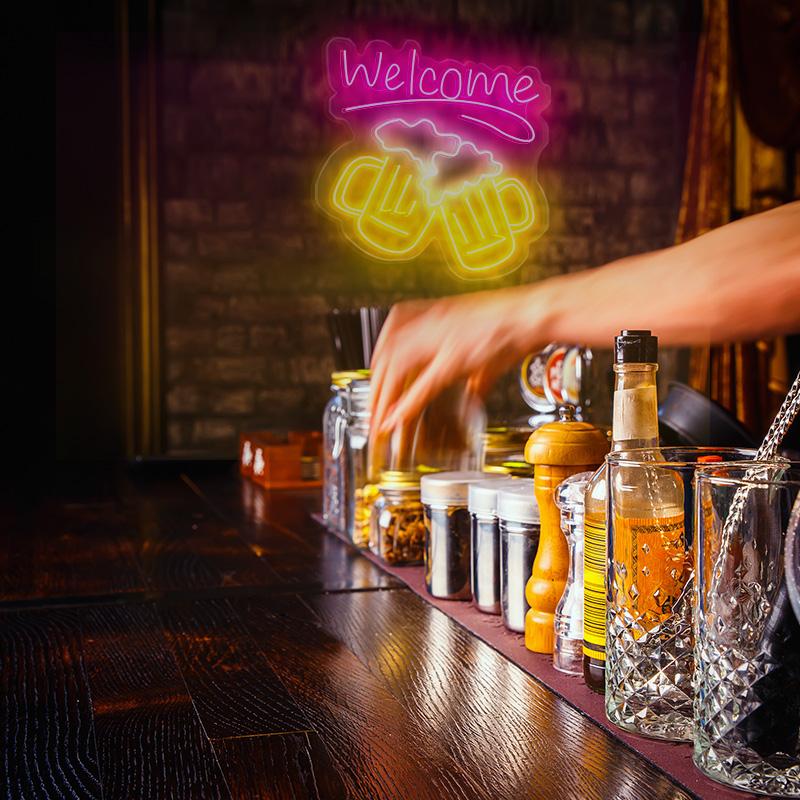 welcome bar sign - neonpartys.co.uk