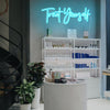 Treat Yourself led letter signs - neonpartys.co.uk