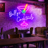First name Cocktails neon lights