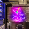 Cocktail neon bar name signs