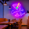 Cocktail neon bar name signs