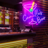 Cocktail neon bar name signs