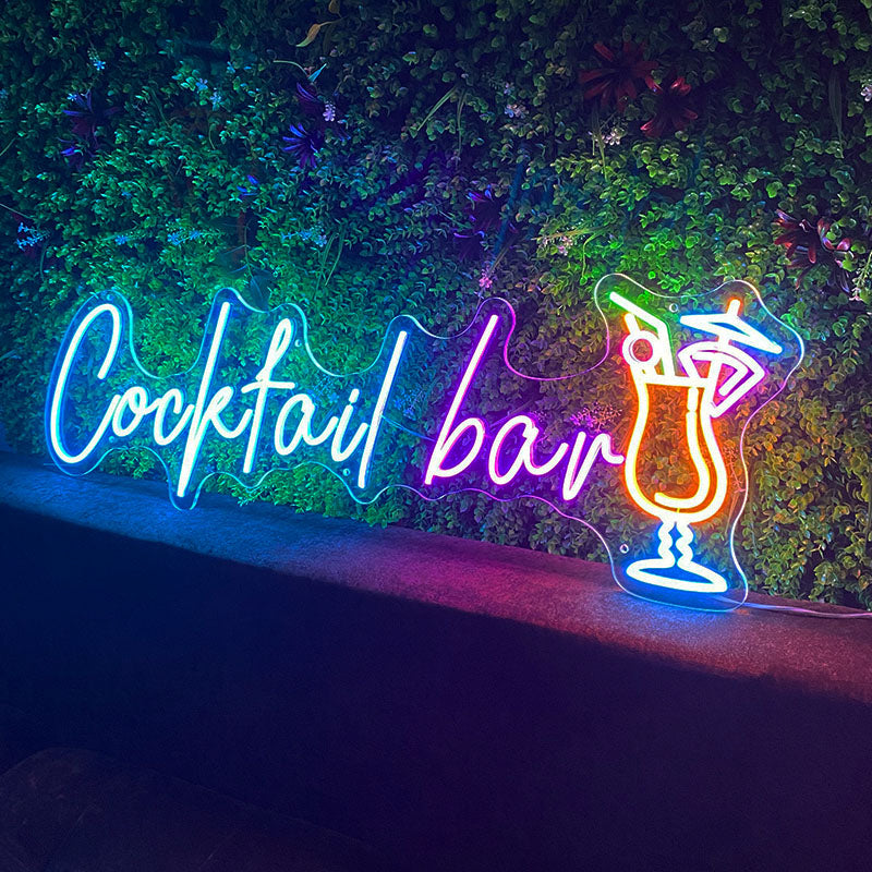 Cocktail Bar neon wall art