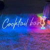 Cocktail Bar neon wall art