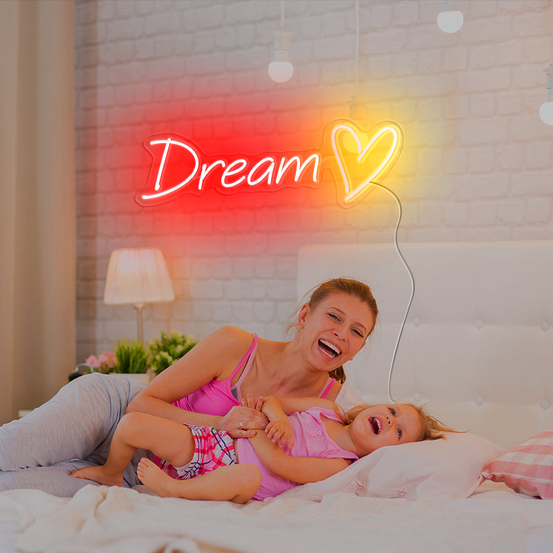 Dream&heart neon for children's room