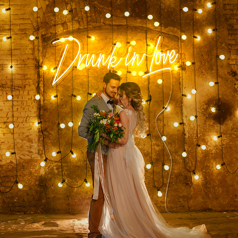 “Drunk in Love ”light up signs
