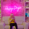 Happy Days party neon art