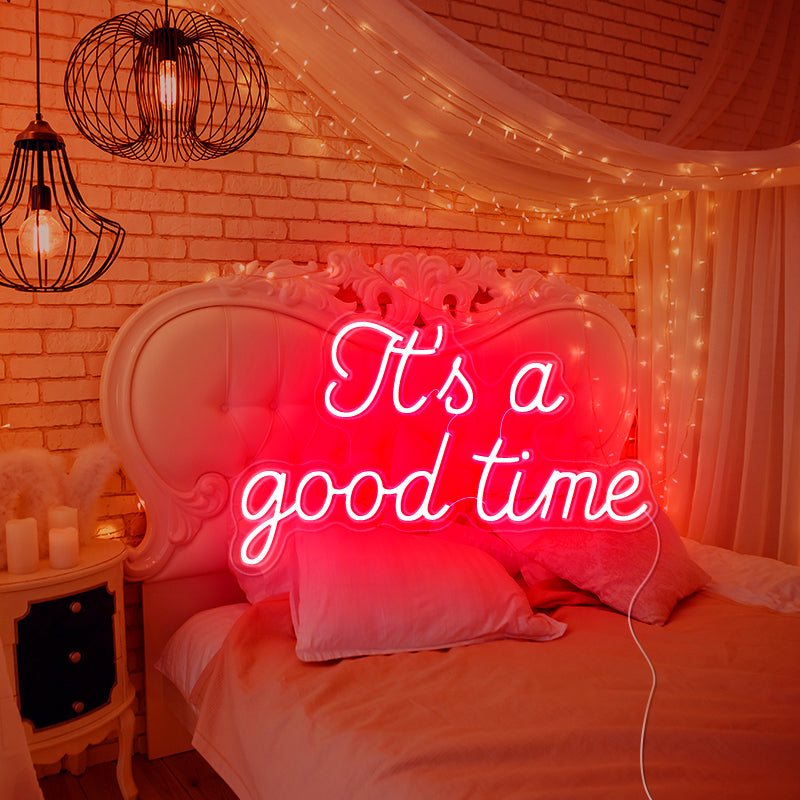 It's a good time neon signs for holiday decor