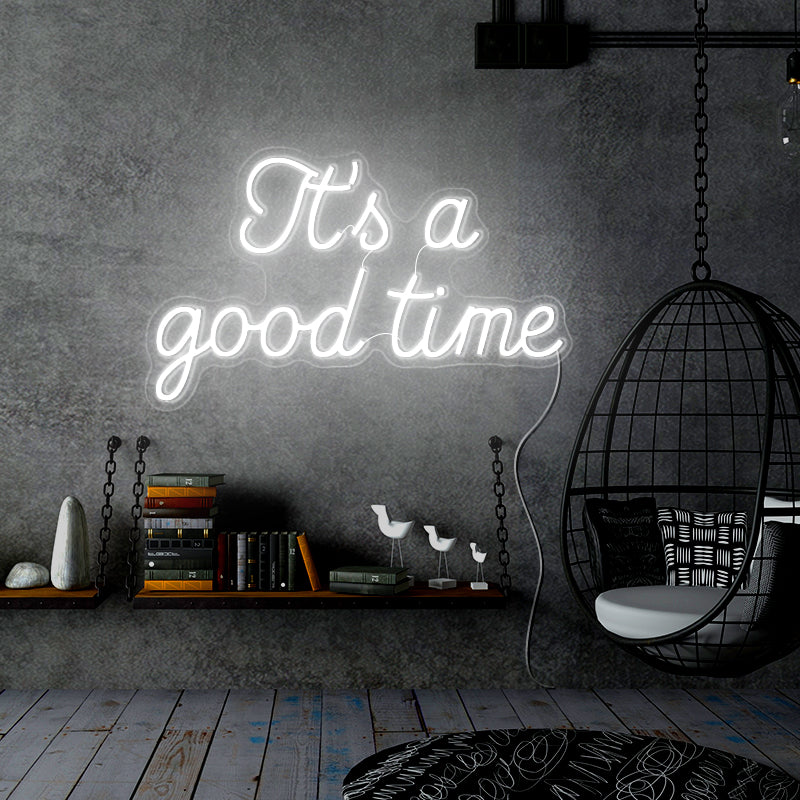 It's a good time neon signs for holiday decor
