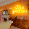 It's a good time neon signs for holiday decor