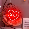 custom first name Initials Neon sign