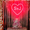 Custom first name heart neon light