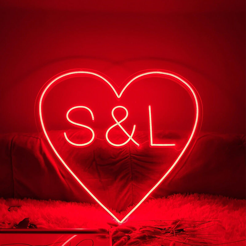 Frist name & Heart ❤ Neon