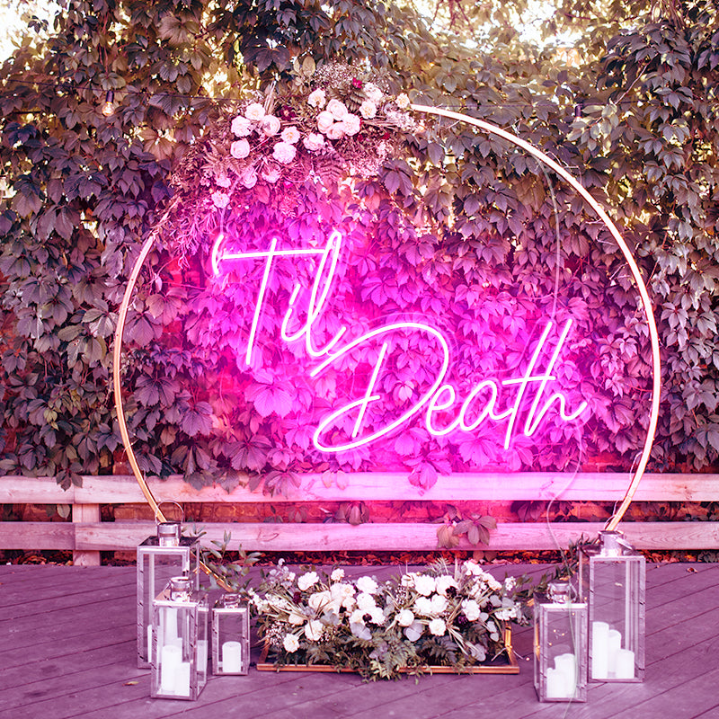 Til Death neon light