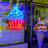 Colourful cupcake cute neon