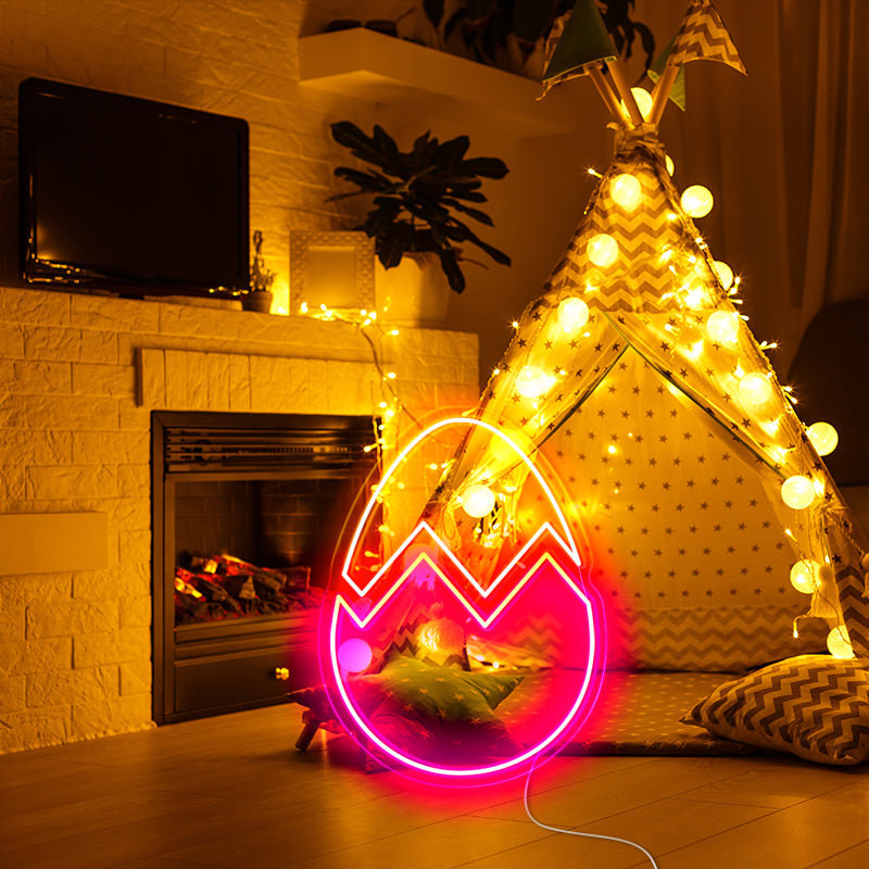 Neon ornament easter eggs