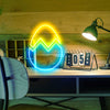Neon ornament easter eggs