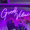 Good vibes neon sign UK