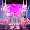Love heart neon light