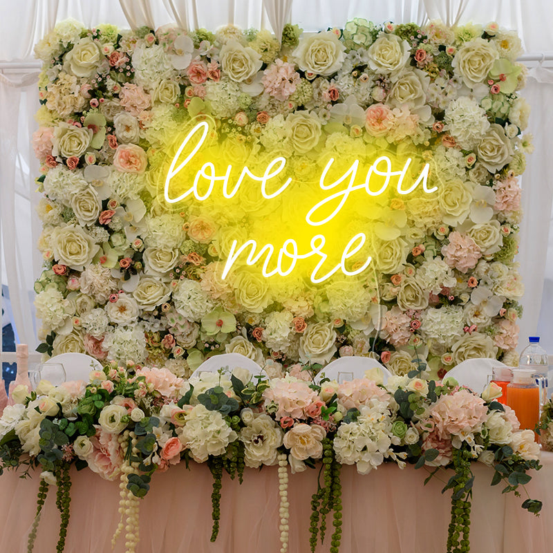 Love you more neon lights