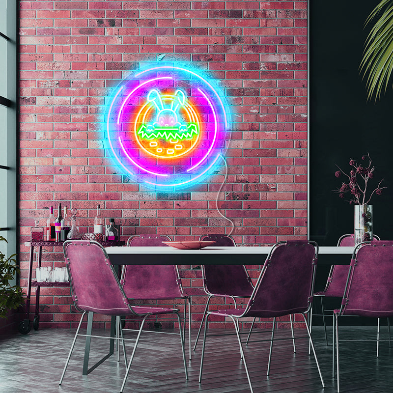 Rabbit Easter Neon Sign