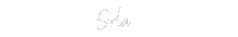 Custom neon sign Orla