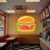 UV printing hamburger neon art