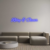 Custom neon sign Riley & Oscar