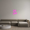Custom neon sign Just 
Chill