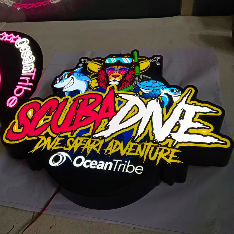 Adventure club LED signage