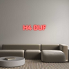 Custom neon sign H4 DUF