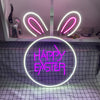 Happy Easter & Bunny Neon Light