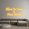 Custom neon sign Kabul Ice Cre...