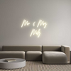 Custom neon sign Mr & Mrs 
Mi...